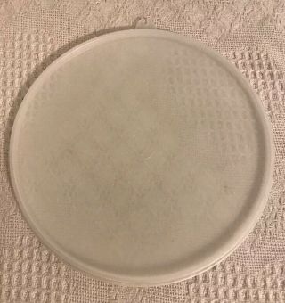 Tupperware 1203 - 6 Round ”w” Replacement Lid Clear Sheer 9.  25”