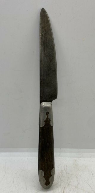 Old 1800’s Farmhouse Antique Kitchen Utensil Vintage Wooden Handle Table Knife