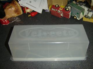 Vintage Kraft Velveeta Cheese Block 2 Lb Loaf Plastic Storage Container Box