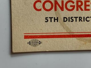 Vintage Political Business Card Sizemore Congress Democrat Norman Oklahoma 1950s 2
