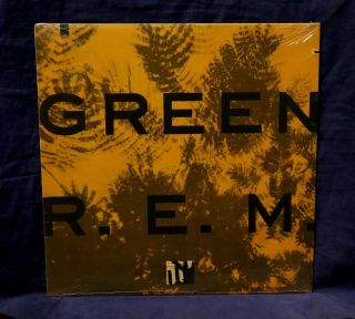 R.  E.  M.  Very Rare Lp Green 1988 Usa 1stpress W/hype Sticker Out/print