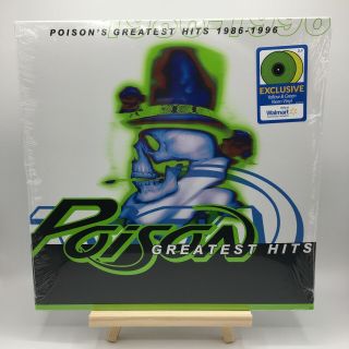Poison Greatest Hits 2 Lp Set Limited Green & Yellow Vinyl Record Walmart