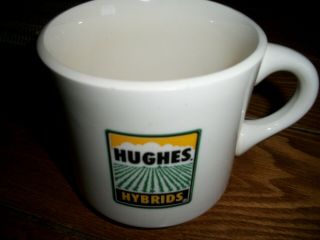 Old Vintage Hughes Hybrids Seed Corn Advertising Coffee Mug,  Farm