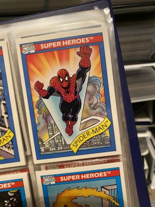 1990 Marvel Universe Complete Base Set 1 - 162,  Hologram Cosmic Spider Man Insert 4