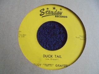 Rudy " Tutti " Grayzell ‎ - Duck Tail 1956 Usa 45 Starday 1st