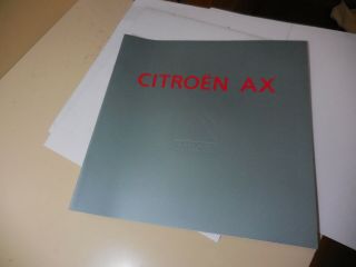 Citroen Ax Japanese Brochure 1991/10 Zakd Kd Eunos