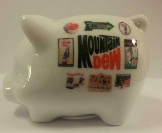 Charming 3 3/4 " Long Mountain Dew Piggy Bank
