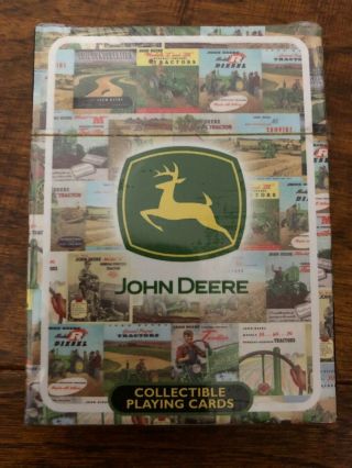 John Deere Collectible Playing Cards Licensed Vintage Ad Tractor Advertising