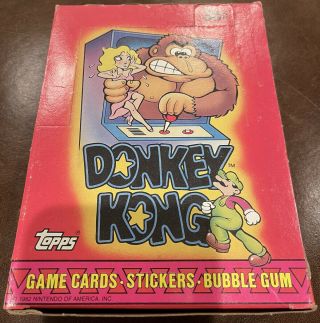 1982 Topps Donkey Kong Vintage Trading Cards Wax Box Nr