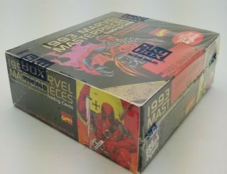 1993 Marvel Masterpieces Trading Cards Factory Wax Hobby Box 36 Packs NOS 3
