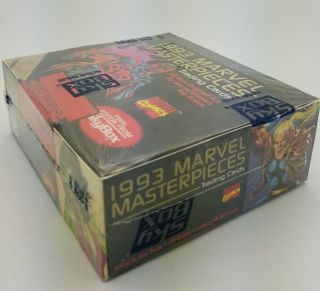 1993 Marvel Masterpieces Trading Cards Factory Wax Hobby Box 36 Packs NOS 4