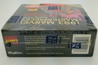 1993 Marvel Masterpieces Trading Cards Factory Wax Hobby Box 36 Packs NOS 5
