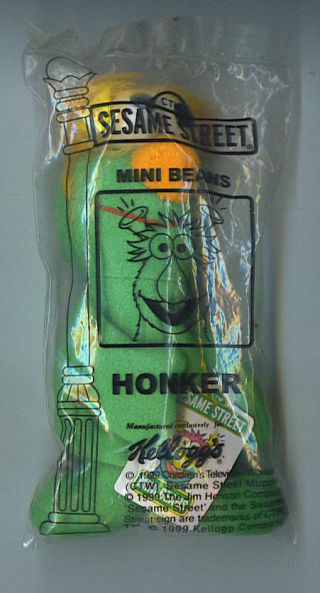 Honker Monster Sesame Street Mini Beans Kellogg 