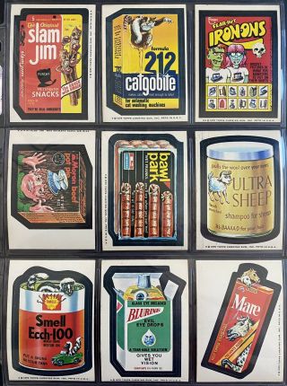 1975 Topps Wacky Packages 15th Series 15 Complete Set Set