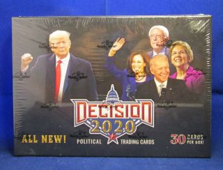 Benchwarmers Decision 2020 Factory Card Political Trading Card Box