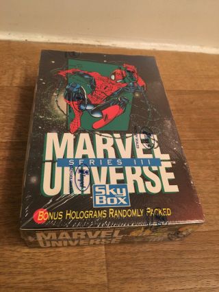 Skybox 1992 Vintage Marvel Universe 3 Cards Factory Box 36 Packs