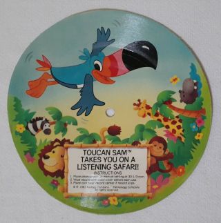 1983 Kellogg Cereal Fruit Loops Toucan Sam Listening Safari 33 1/3 Promo Record