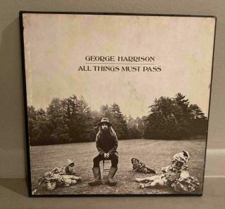 George Harrison All Things Must Pass Orig Apple 3 - Record Set With Poster