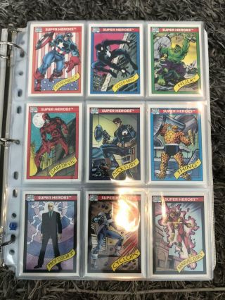 1990 Marvel Universe Trading Card Set Series 1 Individual Sleeved Box