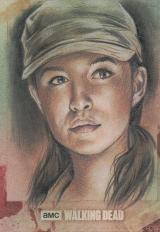 2018 Walking Dead Hunters & Hunted,  Sketch Card By Huy Truong 1/1