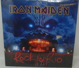 Iron Maiden - Rock In Rio (2017 Rem.  180 Gr) 3 Vinyl Lp Dented On Edge