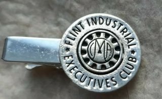 Flint Michigan Industrial Executives Club Tie Bar Cufflinks