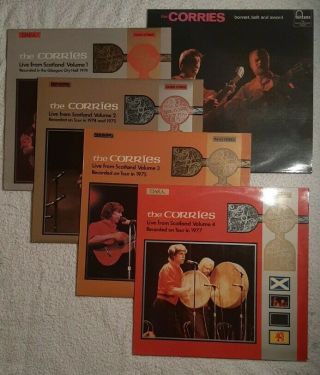 The Corries Live From Scotland Volumes 1,  2,  3 & 4 Vinyl Lps 12 " 33 Rpm,  Bonus