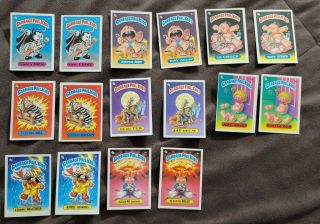 Garbage Pail Kids Series 1 Set Complete 1985 Mostly Matte With Error