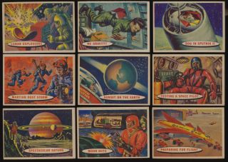 1957 Topps Space Ex/ex,  Complete Mid Grade 88 Card Set 60244