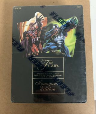 1994 Marvel Flair Annual Inaugural Edition Factory Box 24 Packs