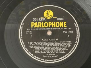 The Beatles - Please Please Me - 1960 ' s Parlophone Stereo - Lovely 2