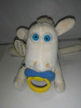 Baby Serta Sheep Plush 1/16 Curto Toys White Lamb Blue Pacifier 5.  5