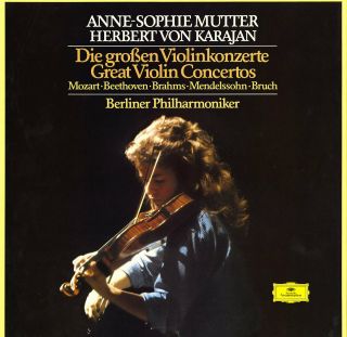 Mutter Great Violin Concertos Mozart Beethoven Brahms Mendelssohn Bruch 4lp Box