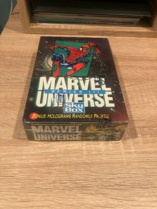1992 Impel Marvel Universe Series 3 Iii Factory Trading Card Box 36 Packs