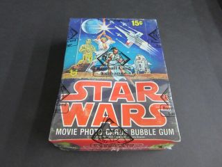 1977 Topps Star Wars Series 1 Wax Box (bbce)