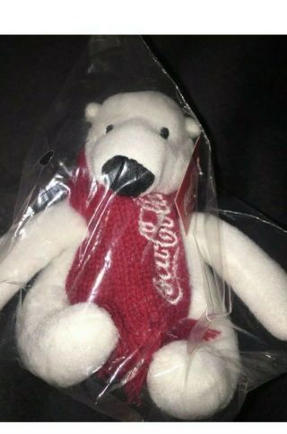 5 Inch Coca Cola Polar Bear Plush Toy In Package