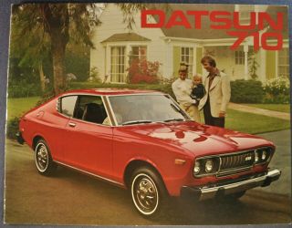 1976 Datsun 710 Brochure Sedan Hardtop Wagon Nissan 76