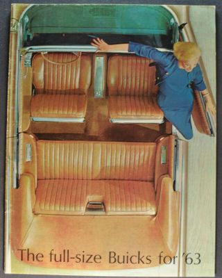1963 Buick Brochure Electra 225 Wildcat Lesabre Estate Wagon