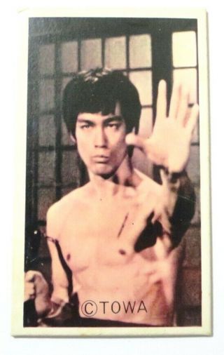Bruce Lee 1974 Amada Towa Enter The Dragon Card 22225 Vintage Japan Menko Beauty