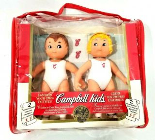 Vintage 1995 Fibre Craft Campbell Soup Kids Collector 5 " Dolls