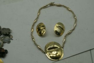 Vintage ’98 Sutton Hoo Carlton Ridge Gold Earrings Necklace