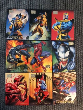 Rare 1996 Marvel Masterpieces Complete 100 Card Set