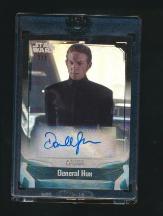 Domhnall Gleeson As General Hux 2021 Topps Star Wars Signature Series 3/5