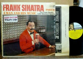 Frank Sinatra A Man And His Music Part 2 Cbs Special Promo Lp W/hype Sticker