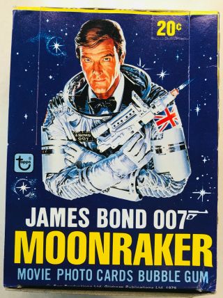 007 James Bond (roger Moore) Moonraker,  36x Wax Packs (topps 1979)
