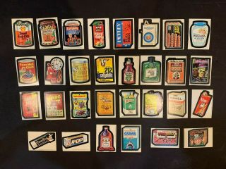 1975 Wacky Packages 15th Series 15 Complete Set With Bloodweiser Gums 30/30 Ex,