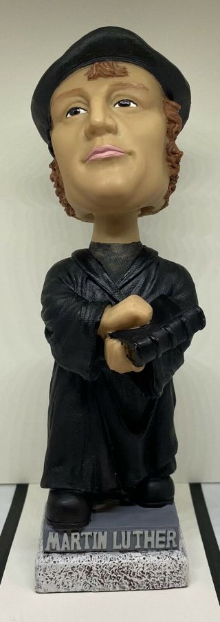 Martin Luther Bobblehead Doll Hand Painted Made By Old Lutheran (near)