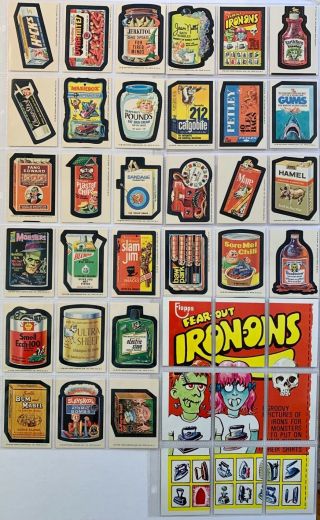1975 Topps Wacky Packages Stickers Series 15 Complete Set,  Puzzle (hp)