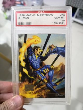 1996 Marvel Masterpieces X - Man 58 Psa 10