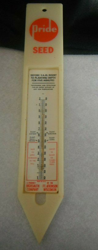 Vintage Pride Seed Ground Temperature Thermometer Planting Nitrogen Application